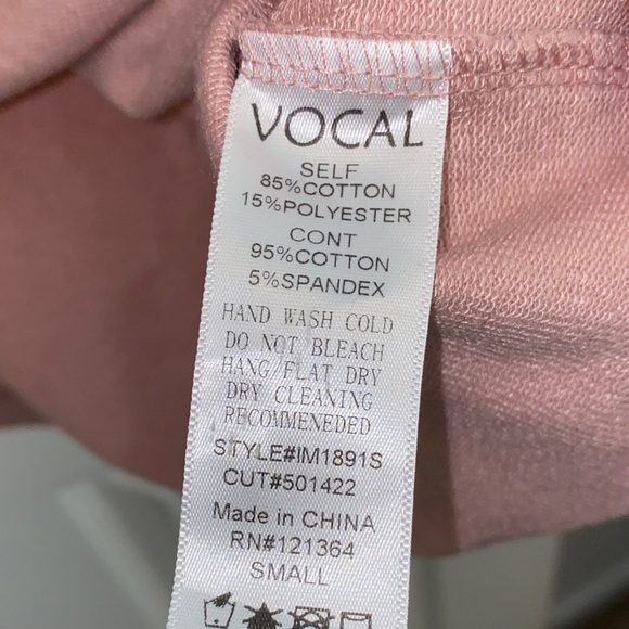 Vocal Blush Pink Beaded Top - Picture 3 of 6